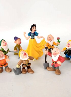 白雪公主小矮人欧式可爱树脂装饰