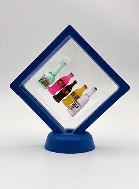 透明悬浮薄膜首饰盒防氧化展示框