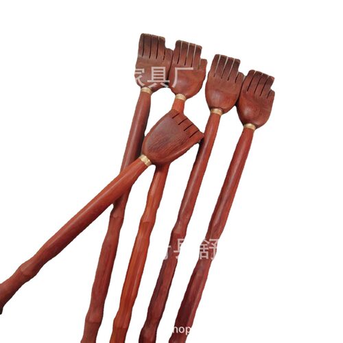 红花梨痒痒挠实木痒痒挠不求人木质老头乐背部抓痒器老人抓背挠 - 图3