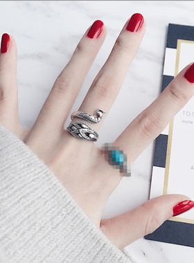 欧美混搭复古戒指女日韩简约潮流