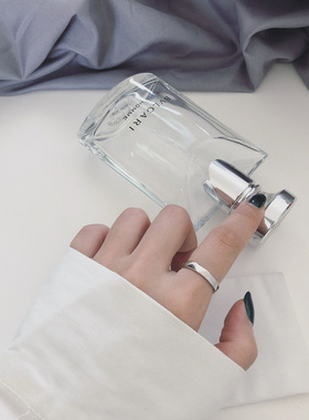 s925纯银泰银戒指日韩学生食指女