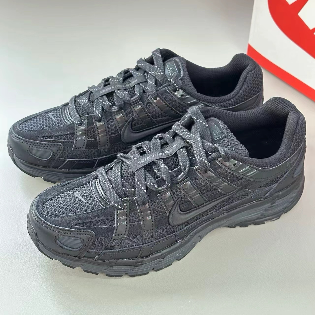 耐克Nike P-6000 Premium 低帮 跑步鞋 男款 黑色 FQ8732-010 - 图2