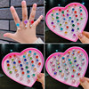 Children's Ring Princess Simulated Diamond Ring Women's Crystal Gemstone
