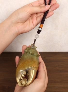 九泰坊手把玩招财全铜招财中式