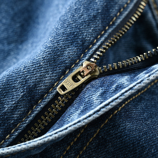 Foreign trade original women's clothing classic 4-color slim fashion casual high-waist tapered ankle-length daddy straight denim trousers