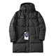 Hooded thickened cold-resistant and warm mid-length down jacket