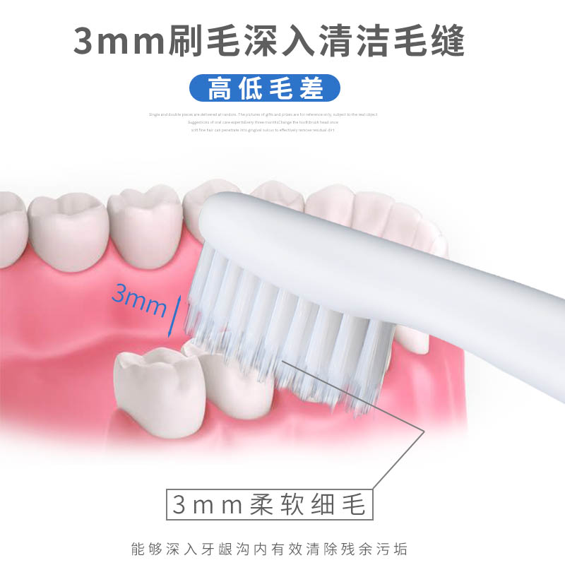 原装松下电动牙刷头WEW0972替换头适用EW-DM71/DM711P/DM712/DM61 - 图2