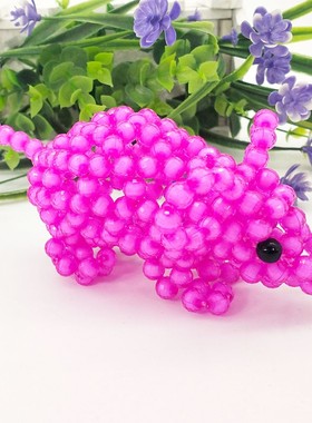 串珠可爱风亚克力成品老鼠摆件