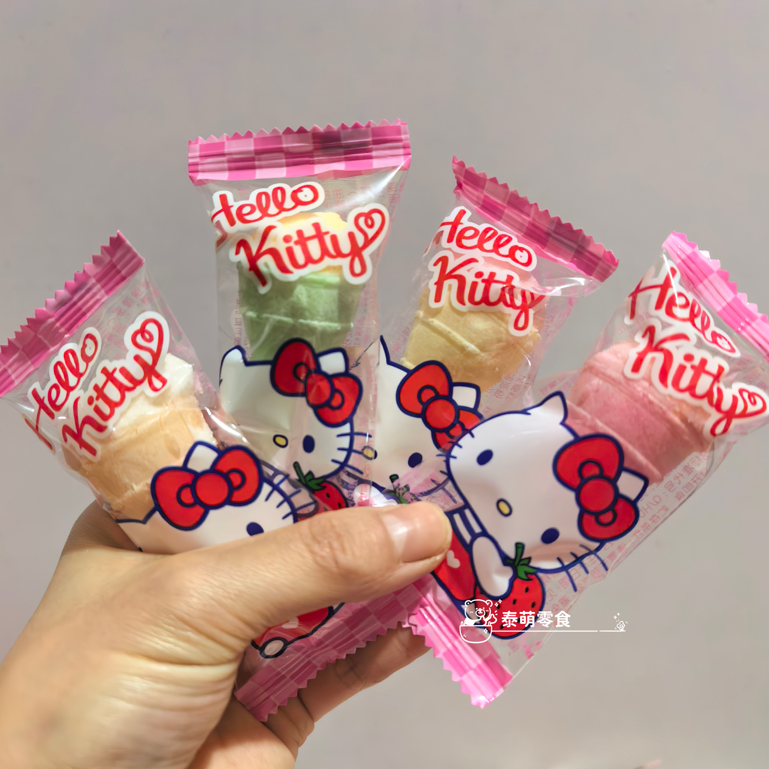 好阔爱！卡通三丽鸥棉花糖冰激淋蛋卷草莓混合水果棉花糖送礼生日,淘宝优惠券,粉丝福利购,淘宝优惠卷