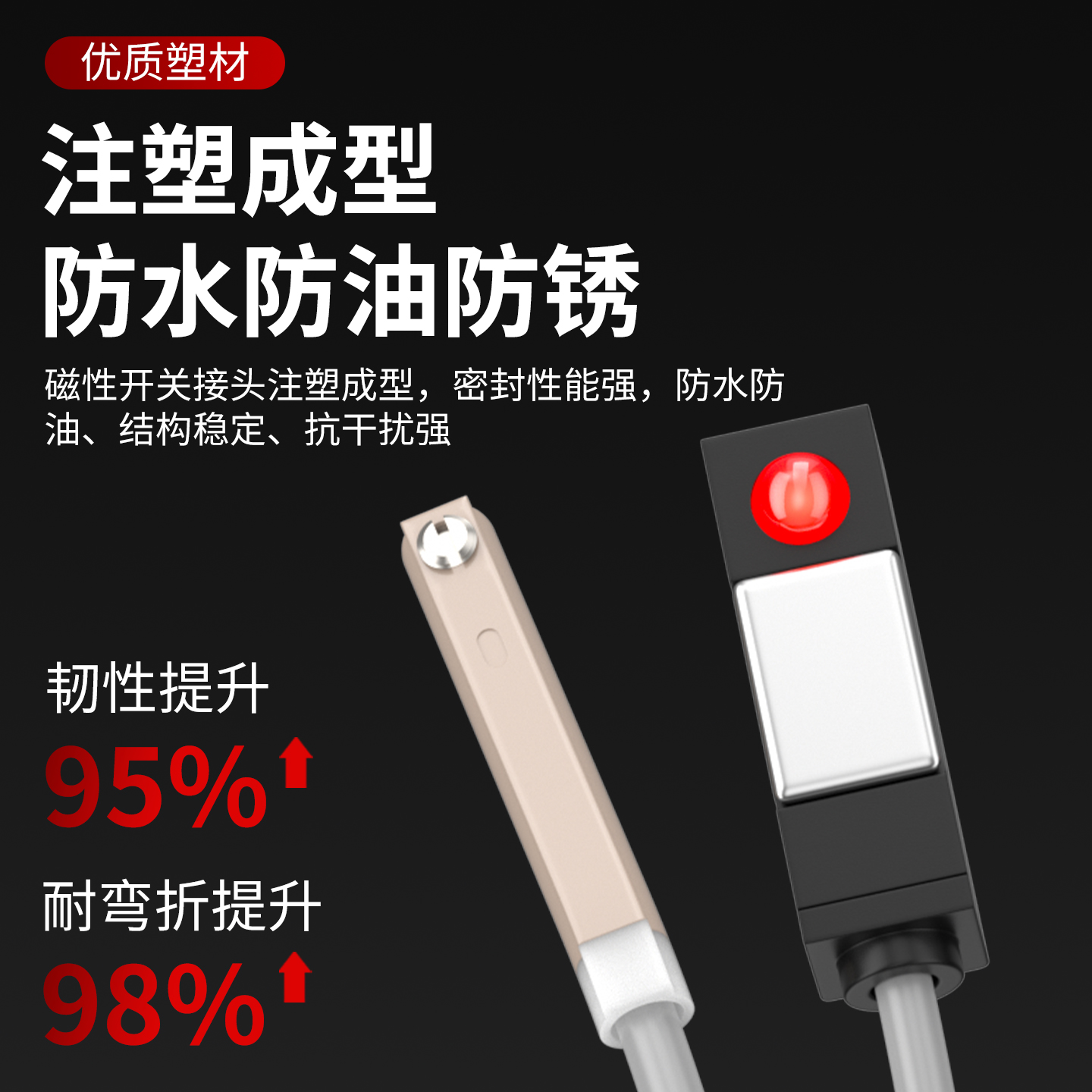 气缸磁性开关感应器CS1-F-U-J-G二线三线接近开关DMSG传感器D-A93 - 图0