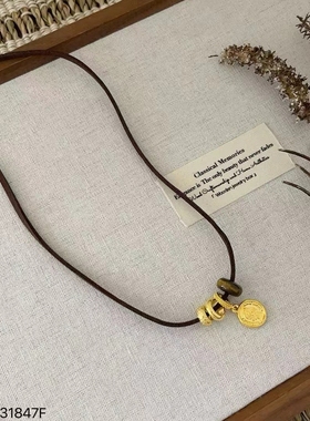 小众高级感项链女简约复古长款毛衣链秋冬时尚个性颈链2025年新款