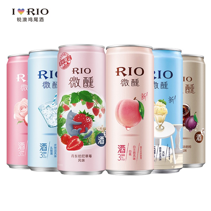 锐澳强爽RIO 330ml微醺小美好rio鸡尾酒果味预调酒果酒洋酒组合装-图0