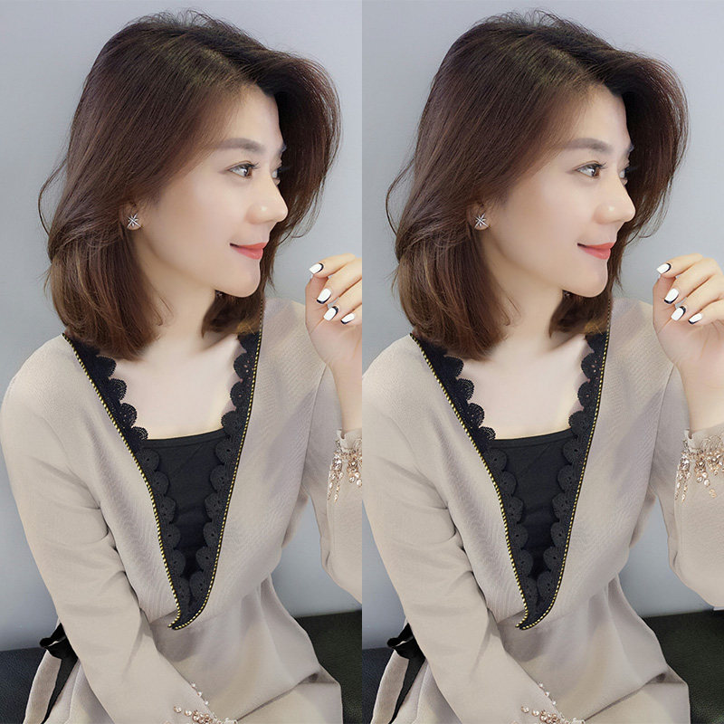 秋装2020年新款欧洲站v领连衣裙 梵莉思女装连衣裙