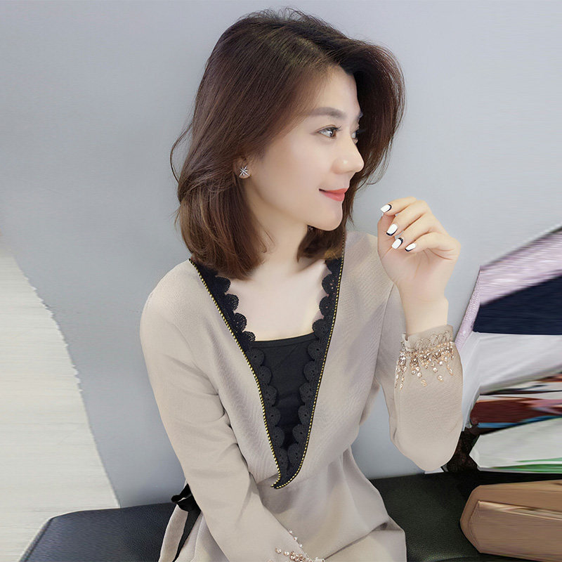 秋装2020年新款欧洲站v领连衣裙 梵莉思女装连衣裙