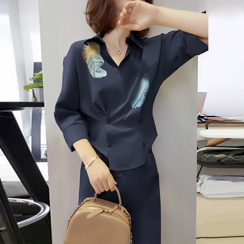 欧洲站秋装女2020新款时髦气质洋气 梵莉思女装时尚套装