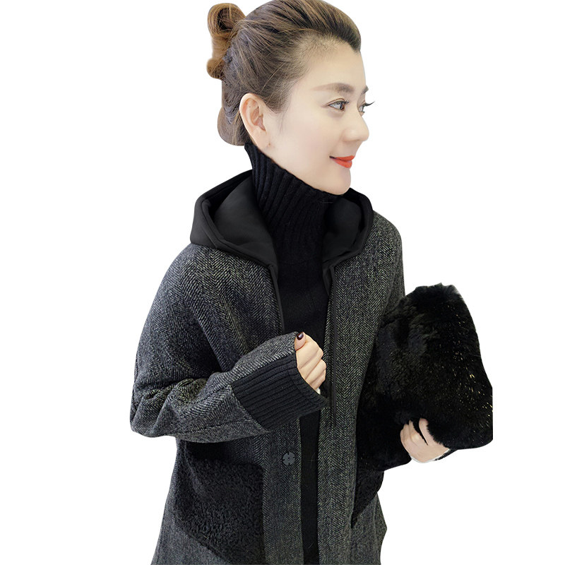 欧洲站秋冬装2020年新款欧货毛呢女 梵莉思女装短外套