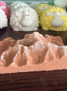 青海礼物特色工艺品茶卡盐湖盐雕DIY家装摆件送礼品斗雪山风景