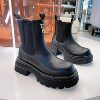 Martha Marceau 2026 Autumn Triangle Label Thick-soled Martin Boots Women's Stove Leg Boots Heightening Short Boots Women's Chimney Boots 291-29