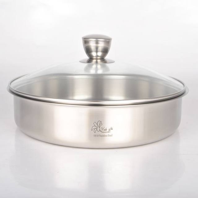 Thickened 28cm18/10 stainless steel plate
