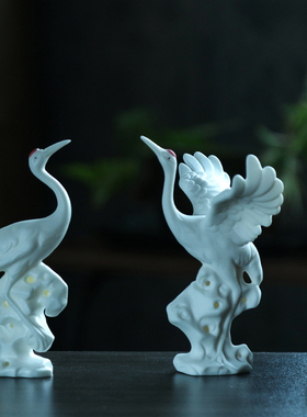 迷你小鹿造景动物陶瓷水景客厅