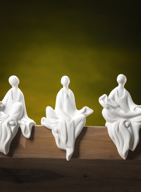 禅意陶瓷人物小和尚新中式风摆件