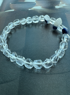 小隐 蓝线水晶手串