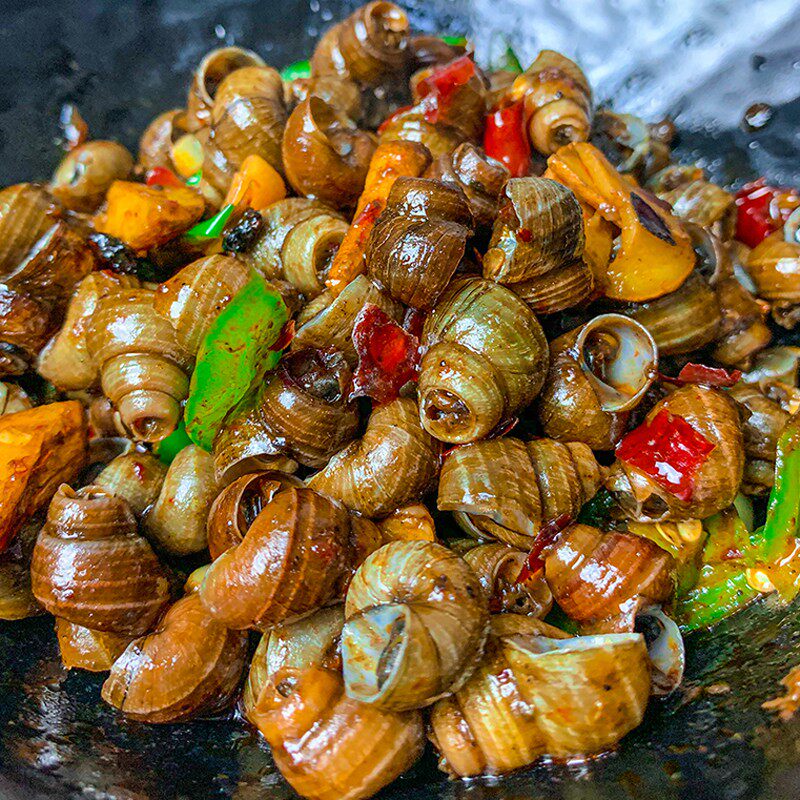 菜英雄嗦螺500gx1包湖南特色泥螺嗦螺香辣螺丝田螺炒泥螺加热即食