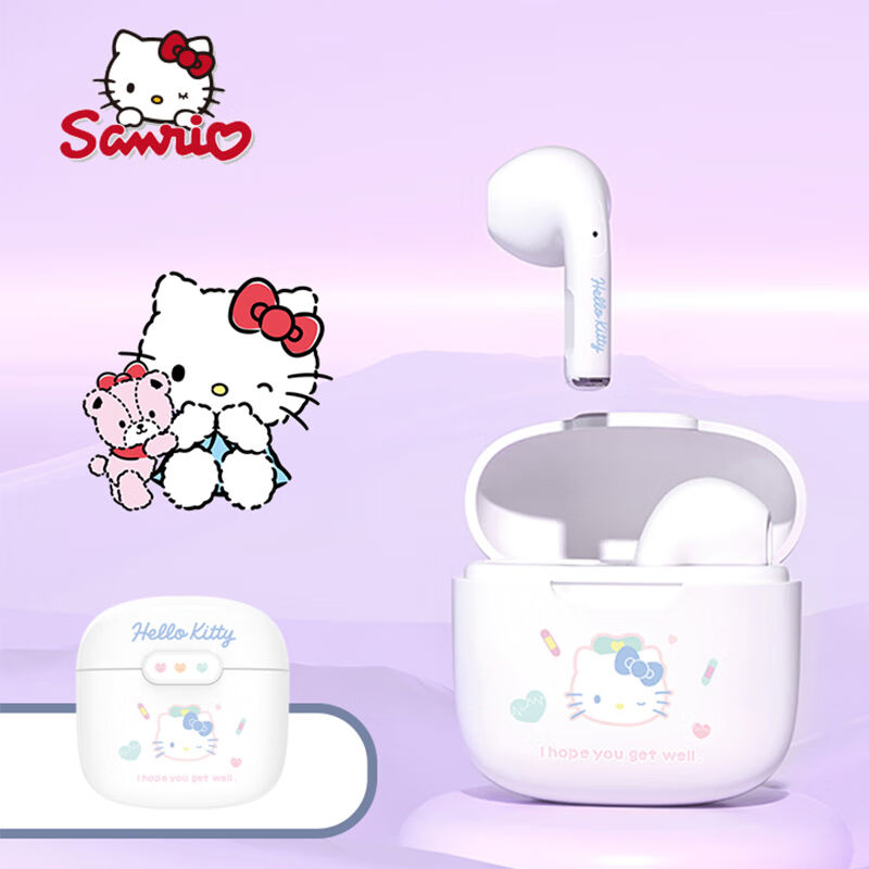 三丽鸥（SANRIO）YP68真无线蓝牙耳机半入耳式蓝牙5.3音画同步持-图0