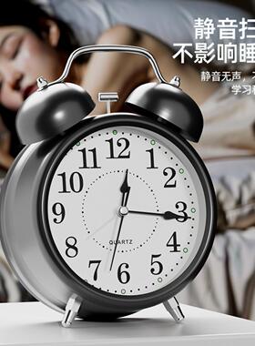 闹钟儿童电视造型时钟床头简约网红小闹铃书桌座钟跳秒
