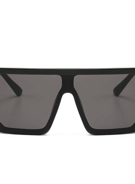 运动墨镜女复古连体超大框骑行眼镜防风防紫外线太阳镜男款显脸小