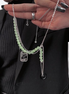 勒勒尔蒙古头饰元素耳饰琉璃银饰