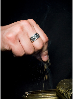 勒尔蒙古元素吉祥五畜情侣戒指