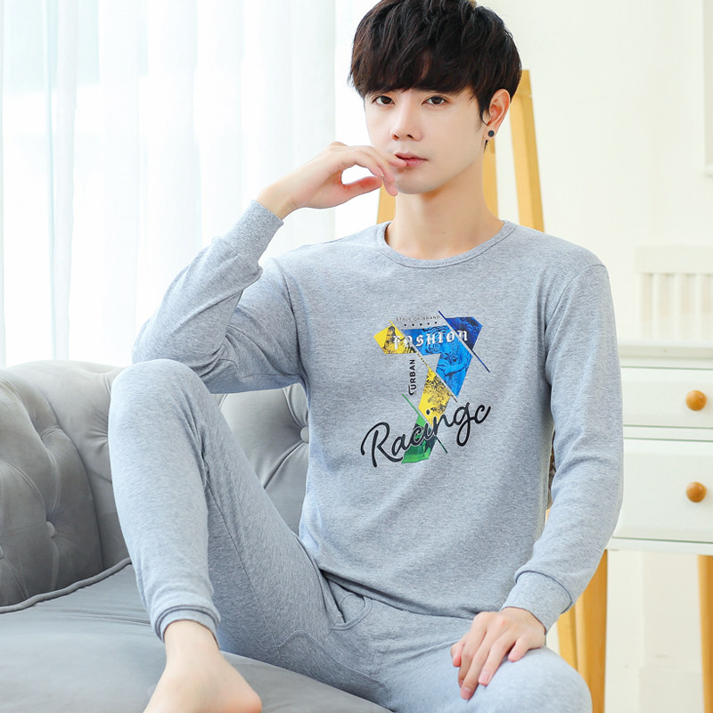 青少年纯棉大童保暖初中学生棉毛衫 华歌缇保暖套装