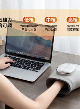 跨境手部按摩器手指关节疼痛麻木气囊揉捏手掌经络穴位加热按摩仪