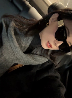 rose朴彩英同款猫眼墨镜女高级感杨树林欧美复古防紫外线太阳眼镜