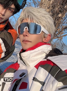 滑雪镜男款白色墨镜高级感登山护目镜防风骑行眼镜防紫外线太阳镜
