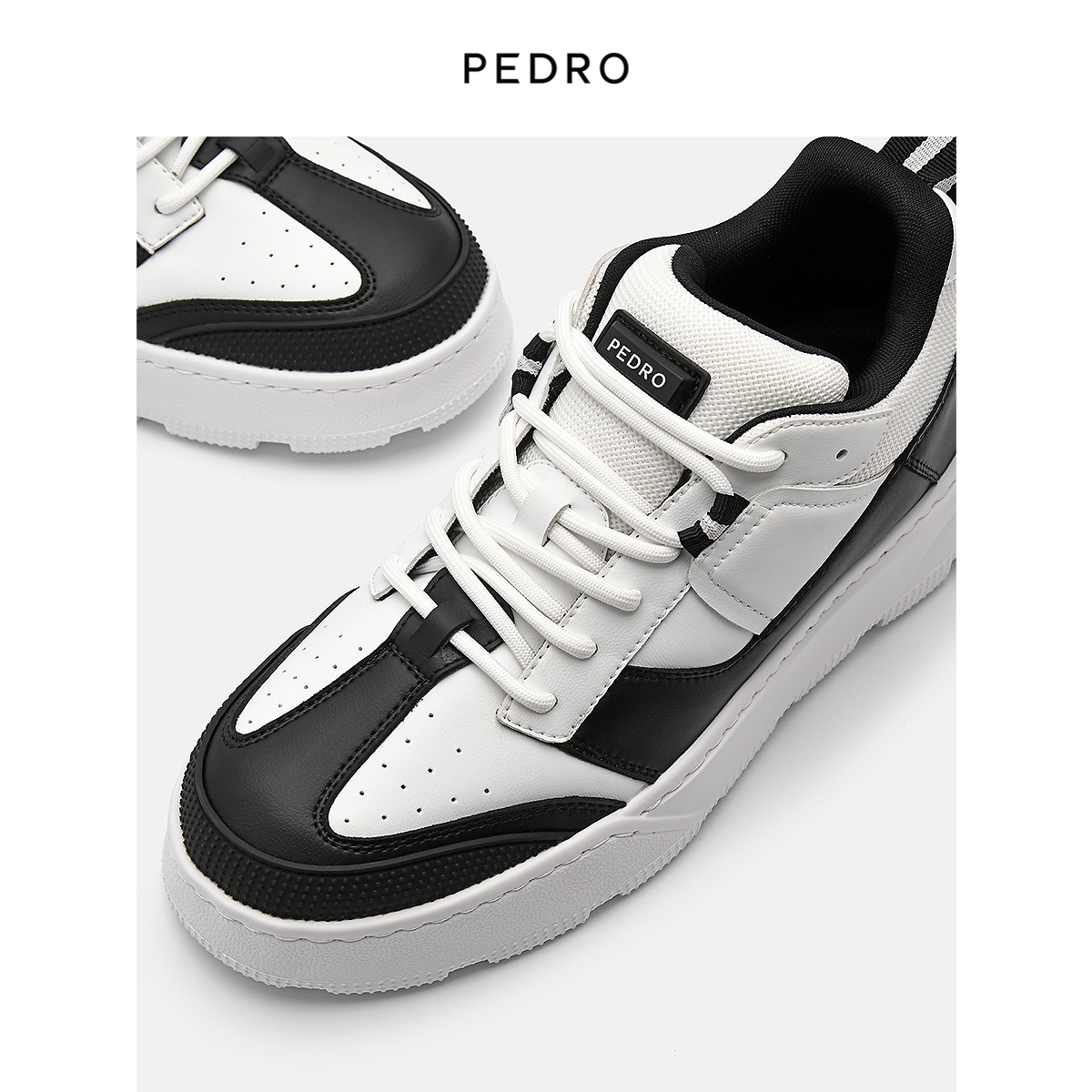 PEDRO休闲板鞋24春季龙年新品女鞋系带厚底运动鞋PW1-56210090 - 图3
