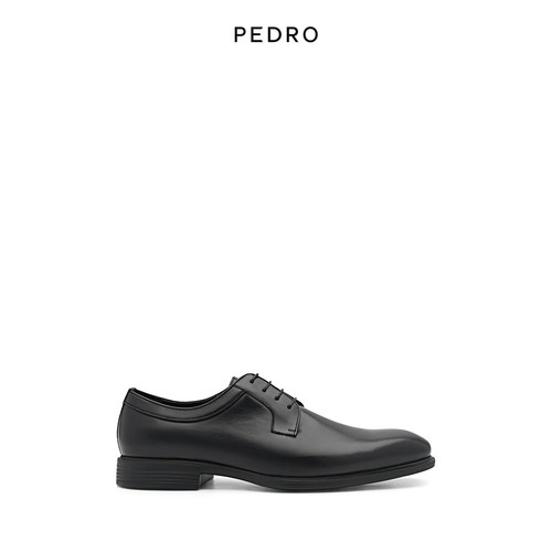 PEDRO轻便皮鞋新款男士商务牛皮系带德比鞋新郎婚鞋PM1-46600150 - 图0