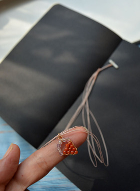 甜筒简约水晶项链原创自制小可爱