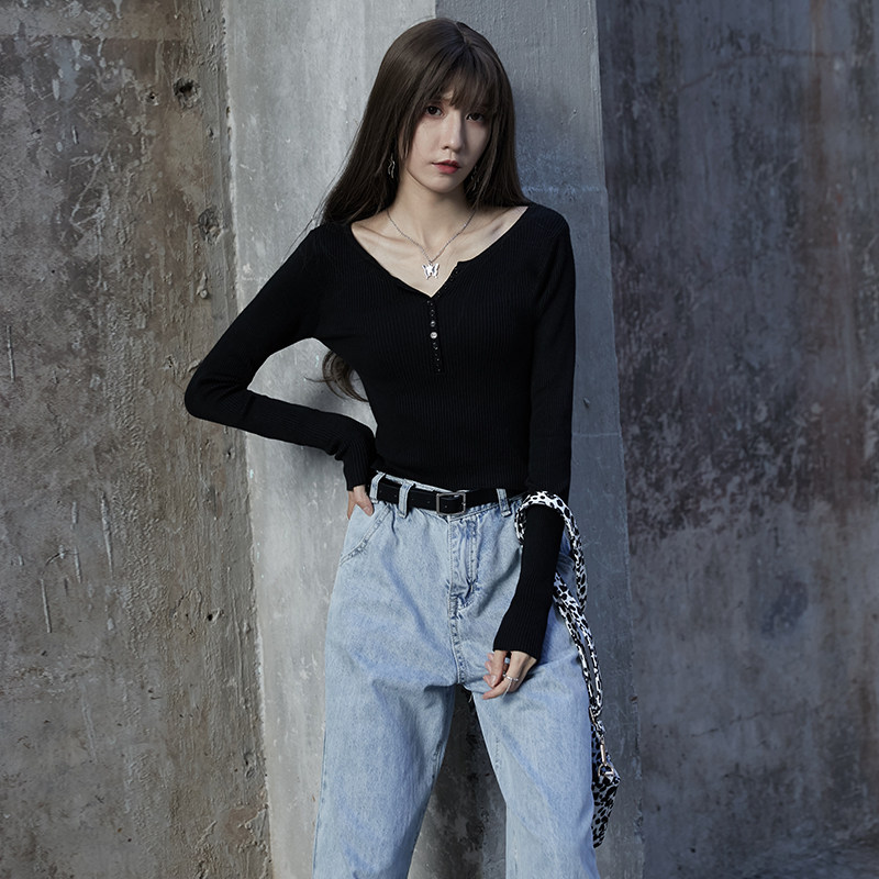 薄款针织打底衫2020新款百搭毛衣 乐镇毛针织衫