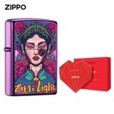 Официальный флагманский магазин Zippo Мужской ветрозащитный керосин национальный национальный тренд цветок цветущий серия богатства парня подарок