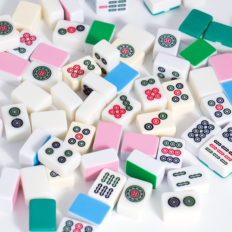 迷你小麻将牌旅行牌尺便携式麻雀可爱微型网红宿舍寝室号抖音同款 - 图2