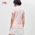 Li Ning ngắn tay áo polo nữ 2019 mới mùa hè ve áo màu rắn thể thao thời trang giản dị áo sơ mi POLO - Áo polo thể thao