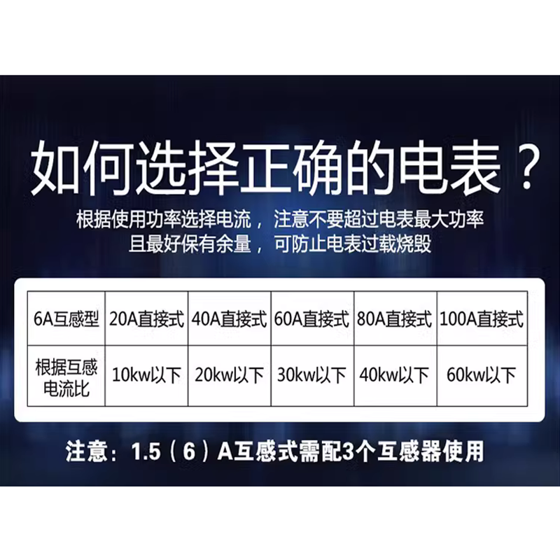 原装三相四线DTS1725交流大功率电子式380V电度表互感器电表100A