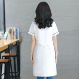 半永久 Белый халат, униформа медсестры для работы, в корейском стиле, делается под заказ