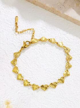 跨境爆款四叶草钛钢手链女不掉色