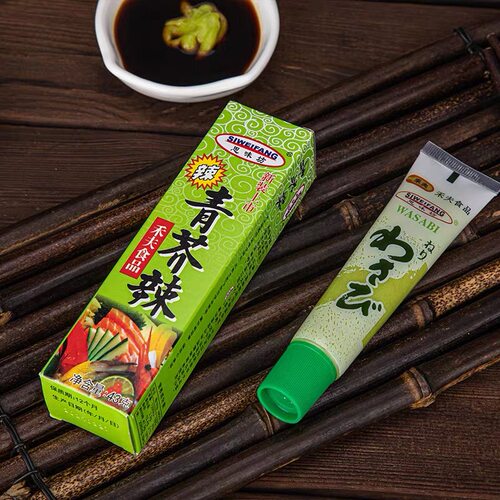 思味坊芥辣芥末青芥辣酱够辣够呛鱼生寿司烧烤烤鱿鱼芥末膏辣根 - 图1