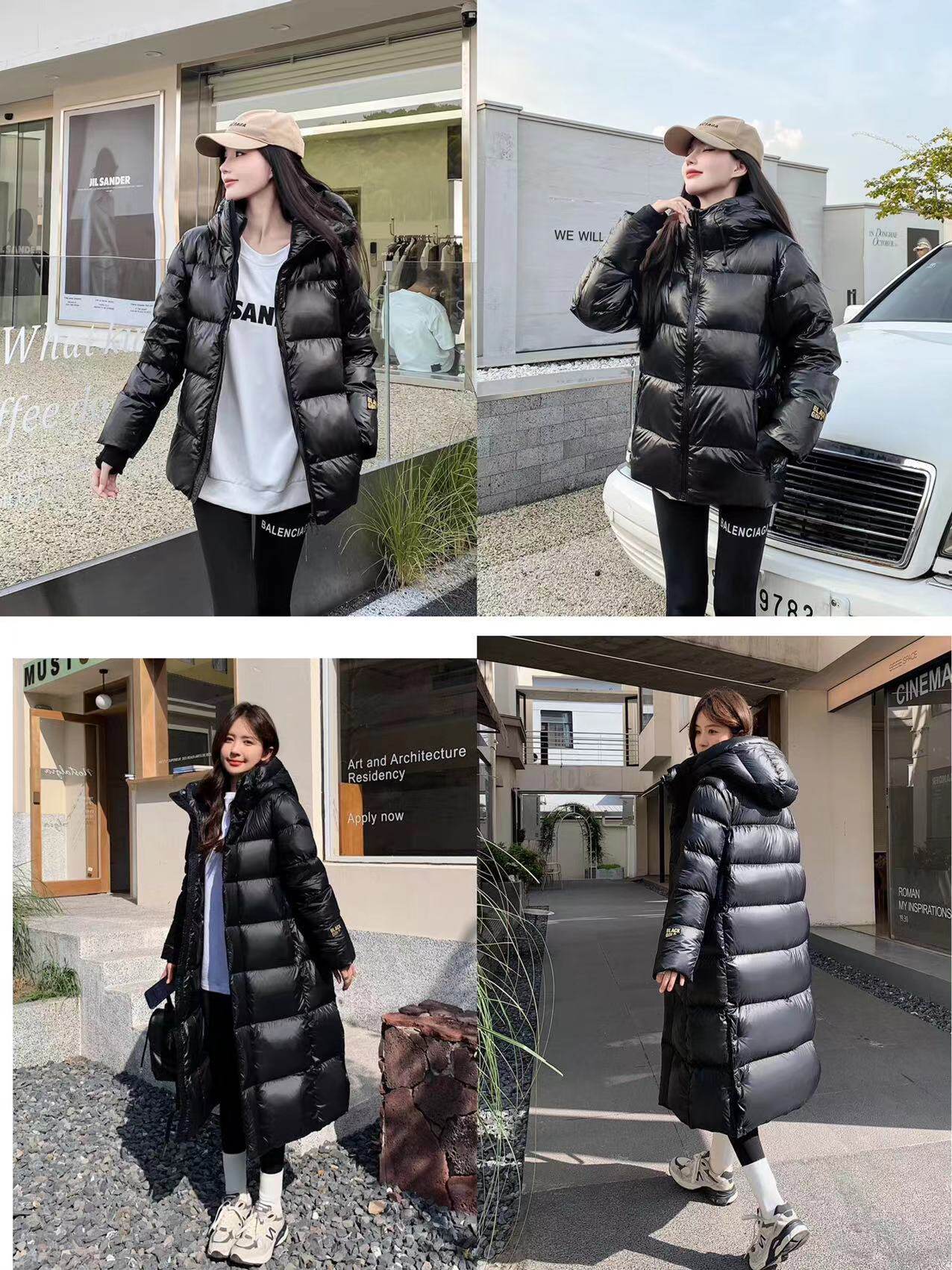 ABS黑金长款短款白鸭绒秋冬加厚羽绒服