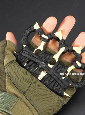 指虎四指指扣加厚拳扣防身拳套手撑子戒指扣实心戒指环防身武器
