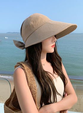 遮阳帽出游女夏季平檐
